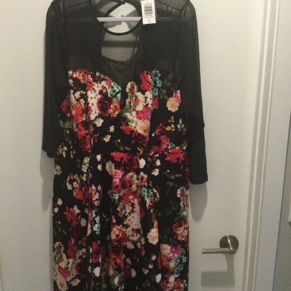 FIT & FLARE SCUBA MINI DRESS - Picture 5 of 8